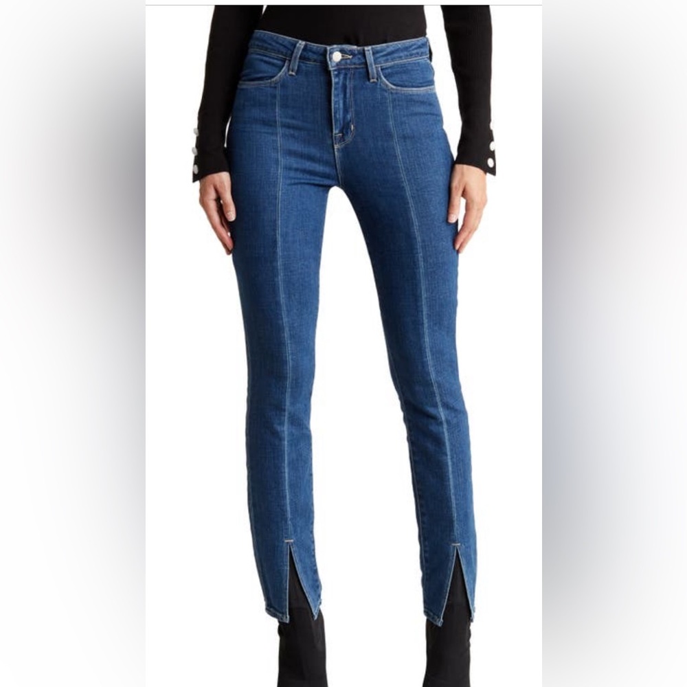 NWT L’Agence Jyothi high waist split ankle skinny jeans in Durango size 25